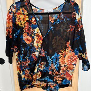 Floral Lightweight Blouse Size Small